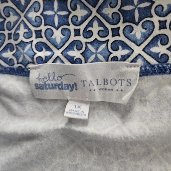 TALBOTS HELLO SATURDAY FULL ZIP LIGHTWEIGHT JACKET ACTIVEWEAR WOMENS 1X - Picture 2 of 4